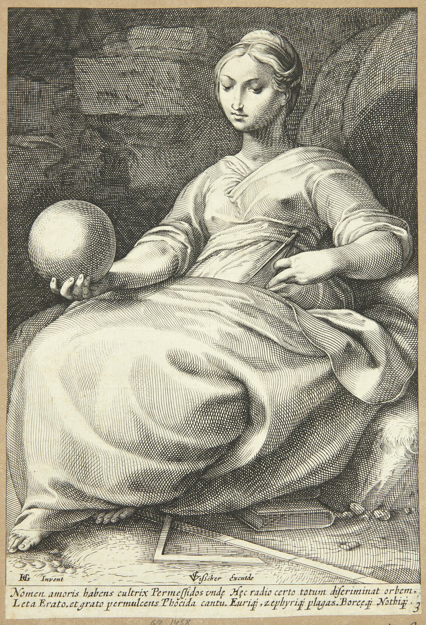 Erato door Hendrick Goltzius