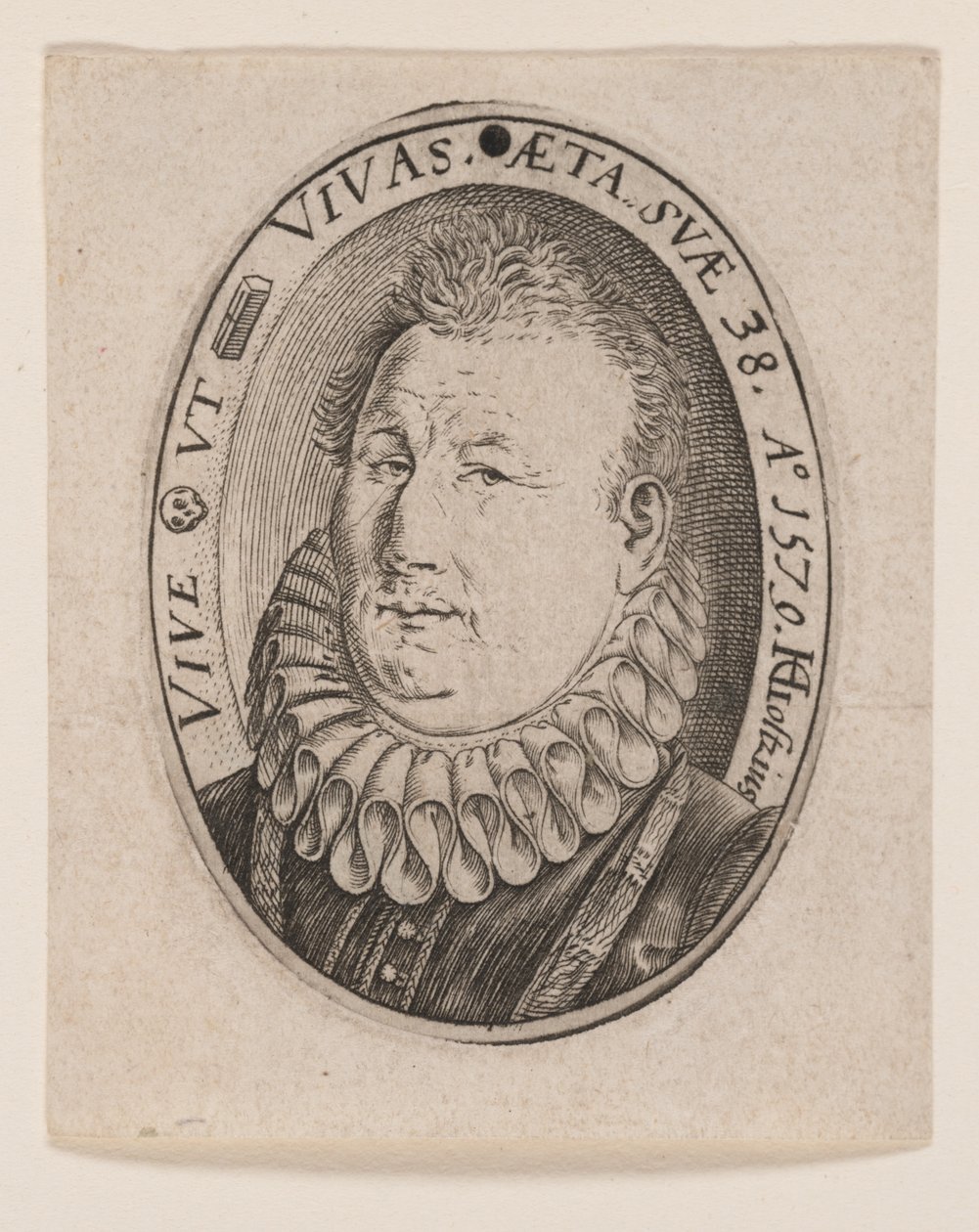 Gerit Jansz. van Schooten door Hendrick Goltzius
