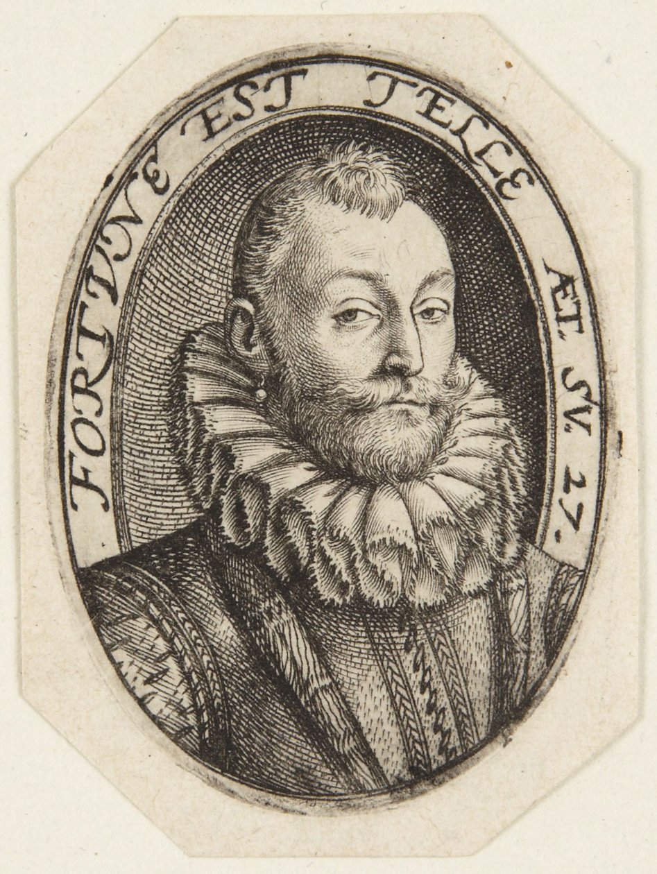 Gerrit Dircksz. of Claes Steffensz. Heussen door Hendrick Goltzius