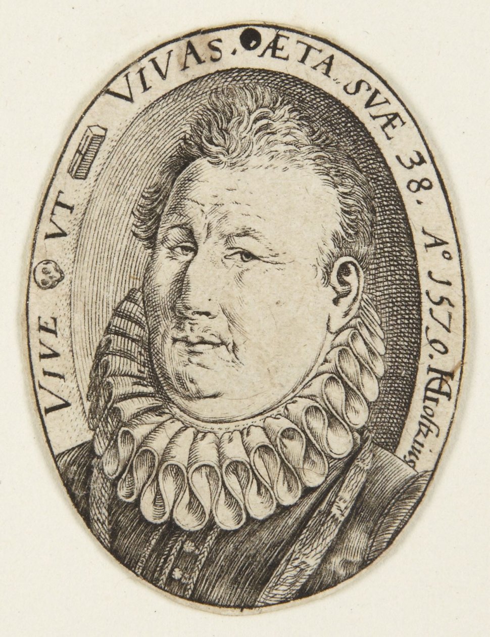 Gerrit Jansz. van Schooten door Hendrick Goltzius