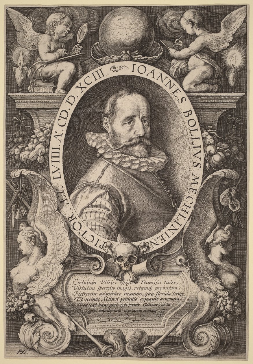 Hans Bol door Hendrick Goltzius