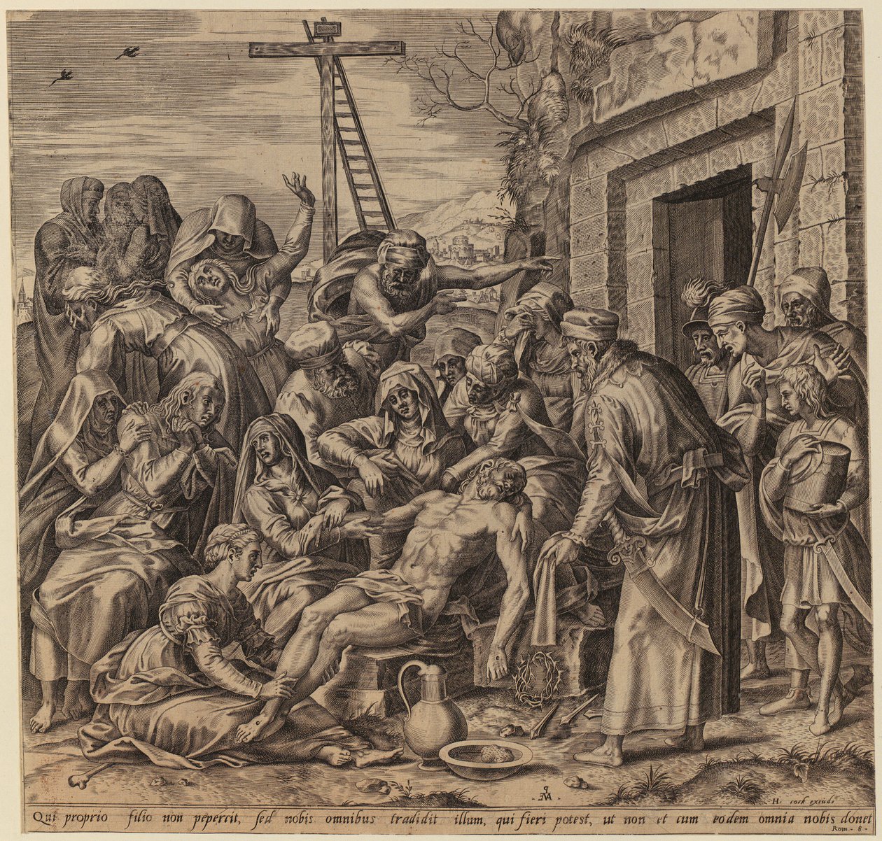 De heilige Hiëronymus door Hendrick Goltzius