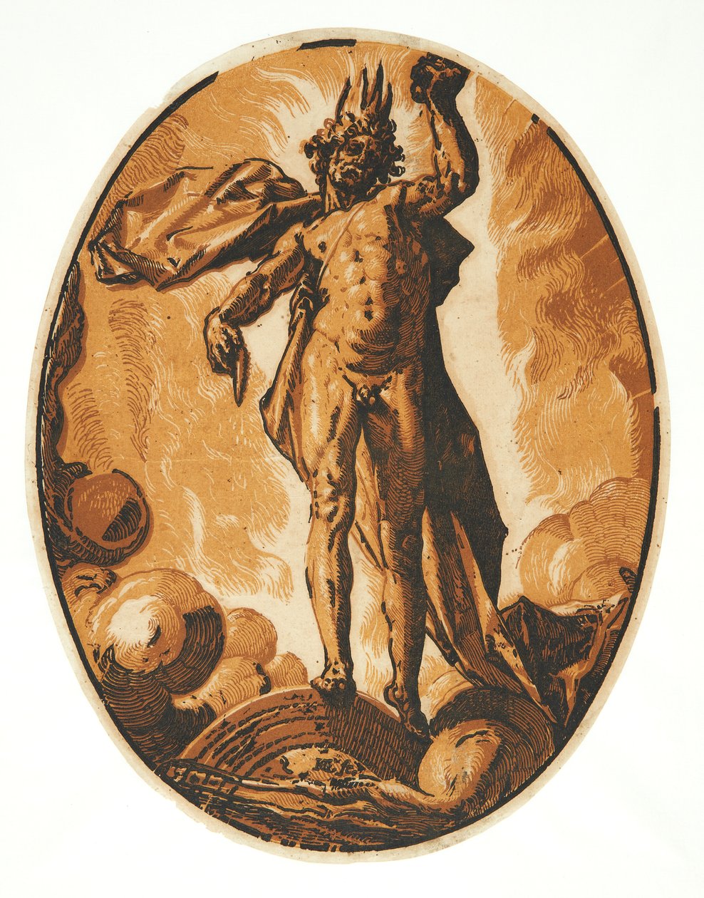 Helios door Hendrick Goltzius