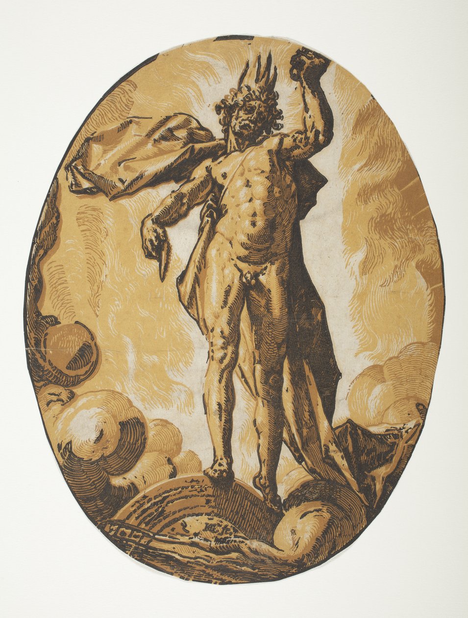 Helios door Hendrick Goltzius
