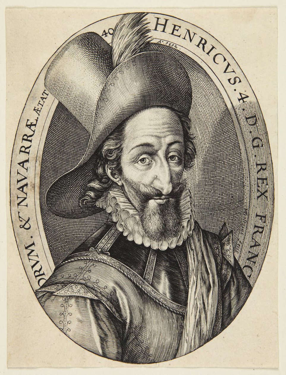 Hendrik IV, koning van Frankrijk door Hendrick Goltzius