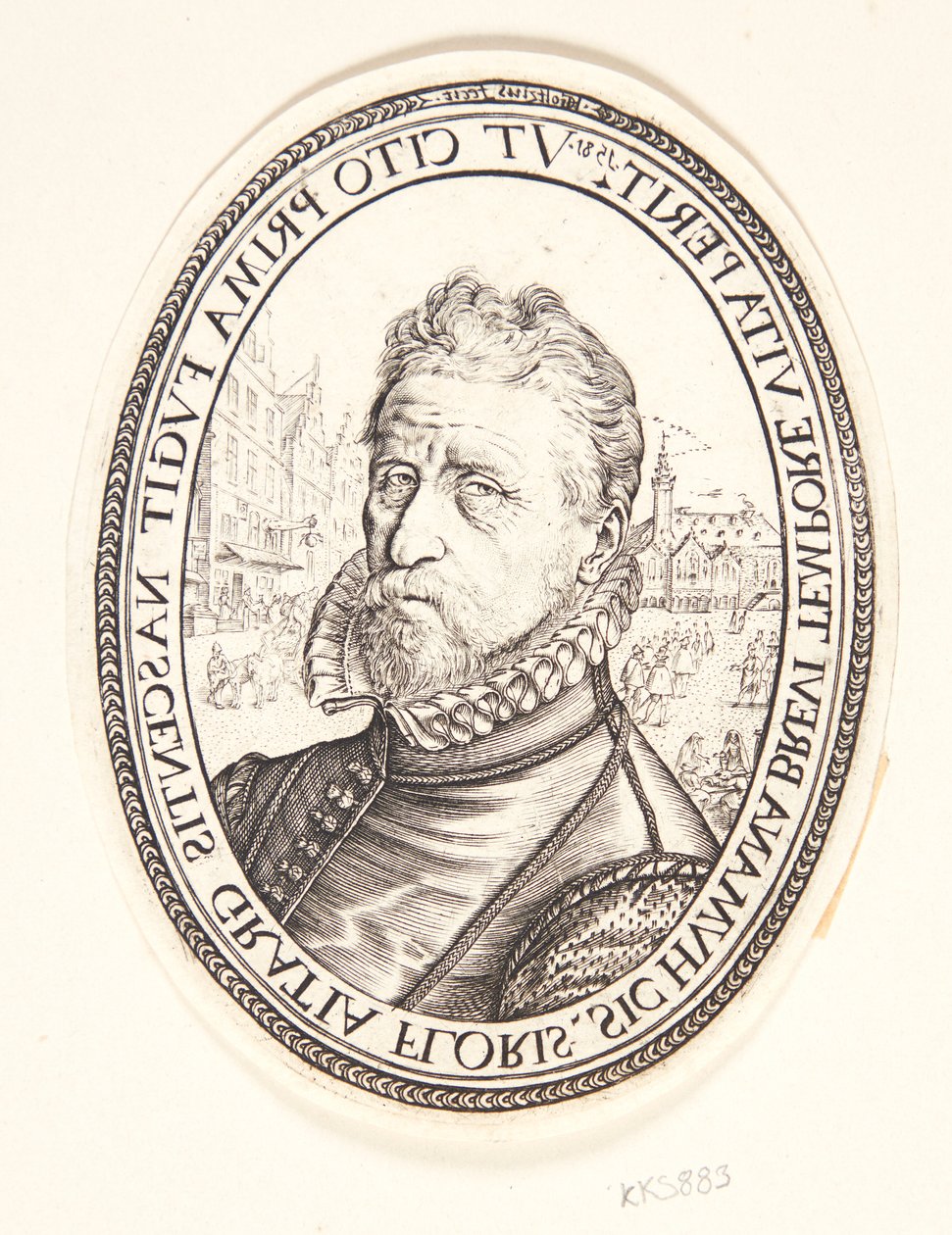 Hieronymus Scholiers door Hendrick Goltzius