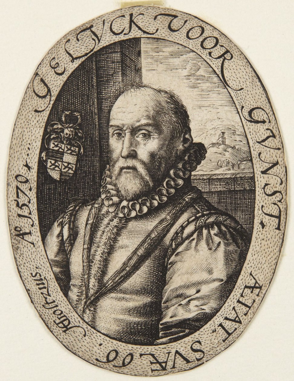 Jan van Broeckhoven door Hendrick Goltzius