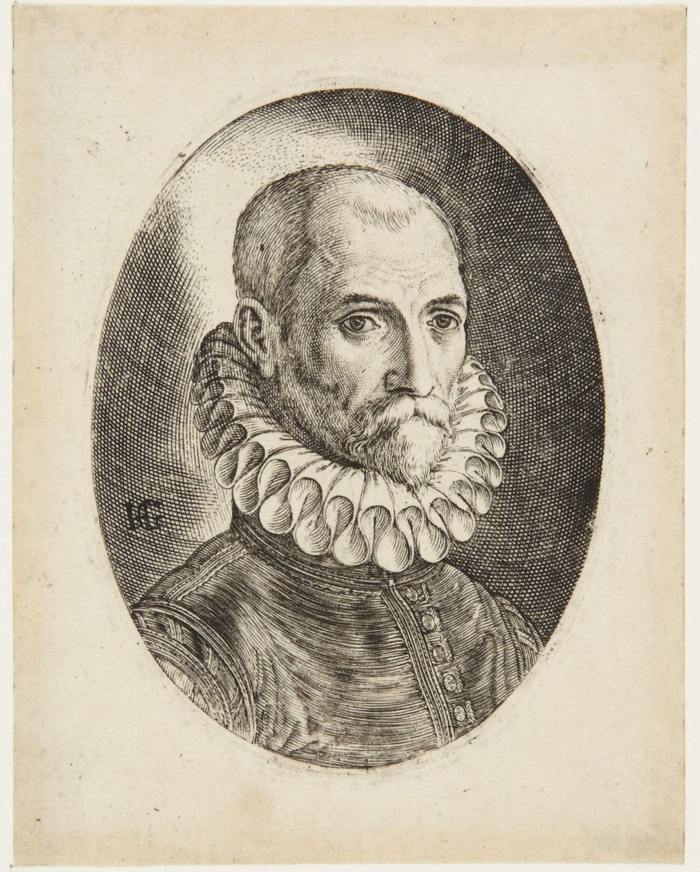 Johannes Stradanus door Hendrick Goltzius