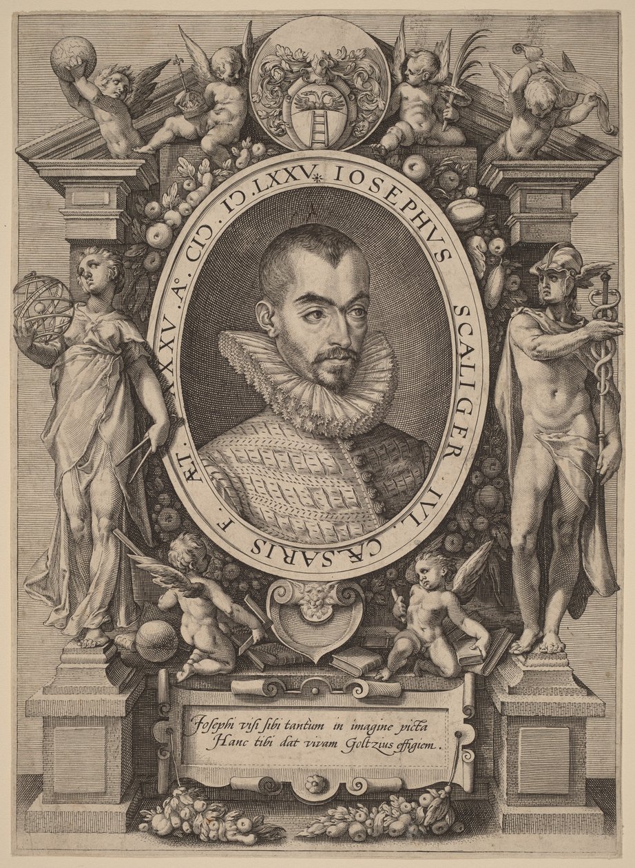 Josephus Justus Scaliger door Hendrick Goltzius