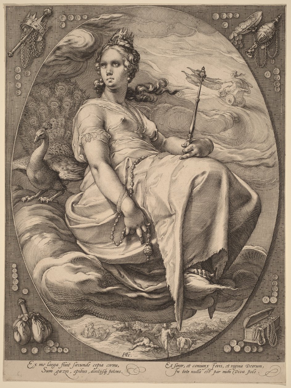 juni door Hendrick Goltzius