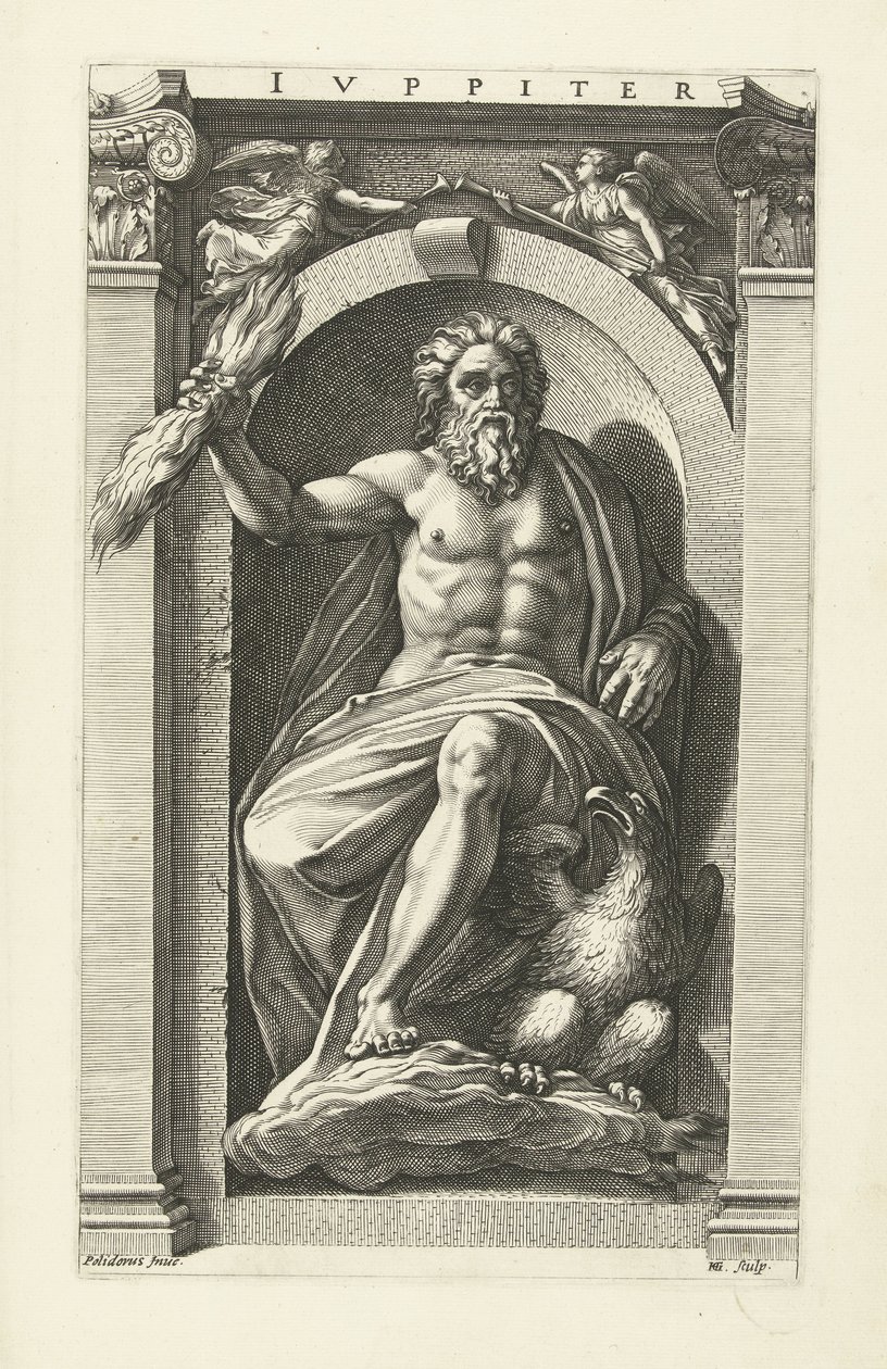 Jupiter door Hendrick Goltzius