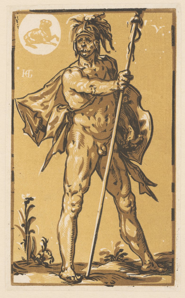 Mars door Hendrick Goltzius
