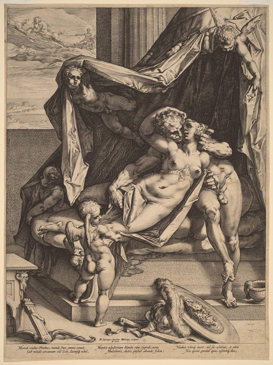 Mars en Venus door Hendrick Goltzius