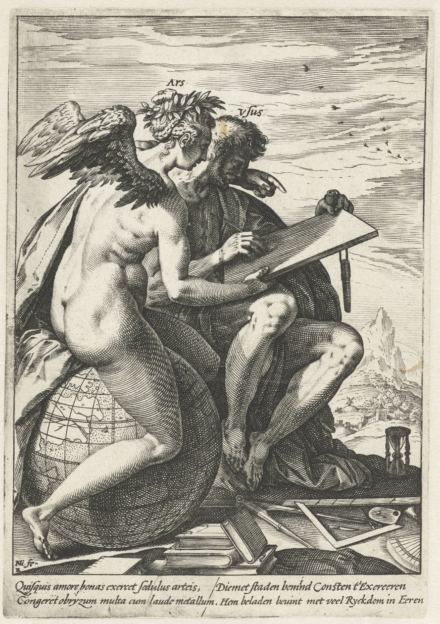 Oefening en Kunst door Hendrick Goltzius