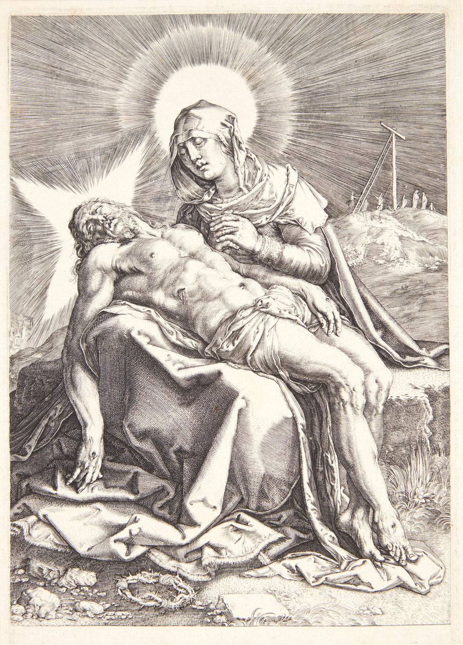 Pietà door Hendrick Goltzius