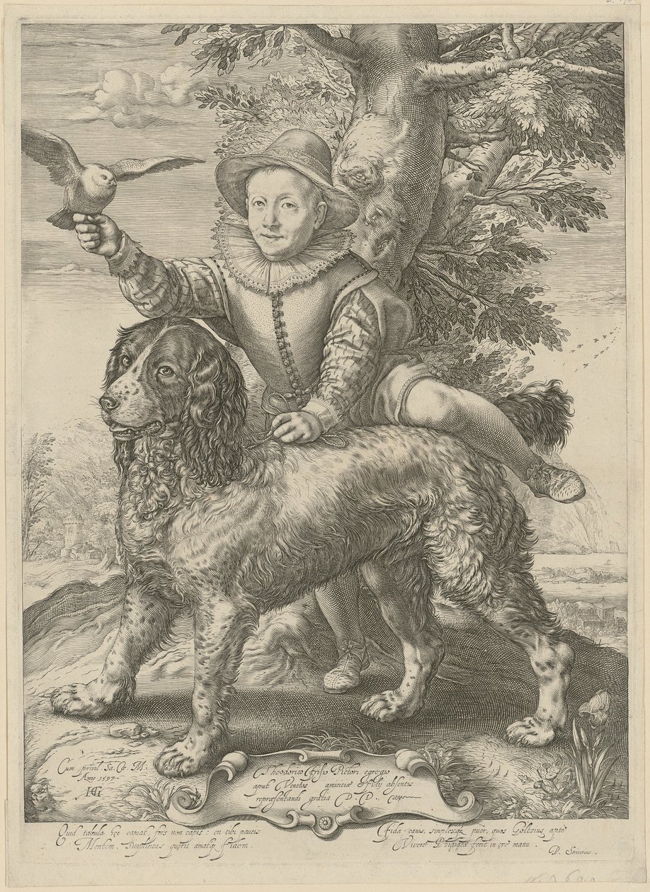 Portret van Frederik de Vries door Hendrick Goltzius