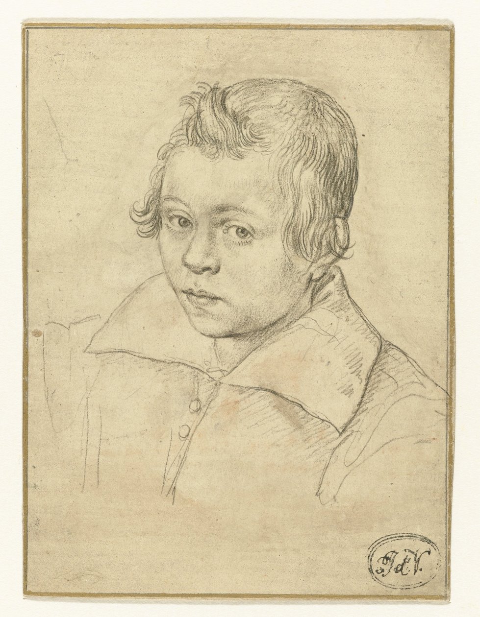 Portret van Christiaen Rodenburg () door Hendrick Goltzius