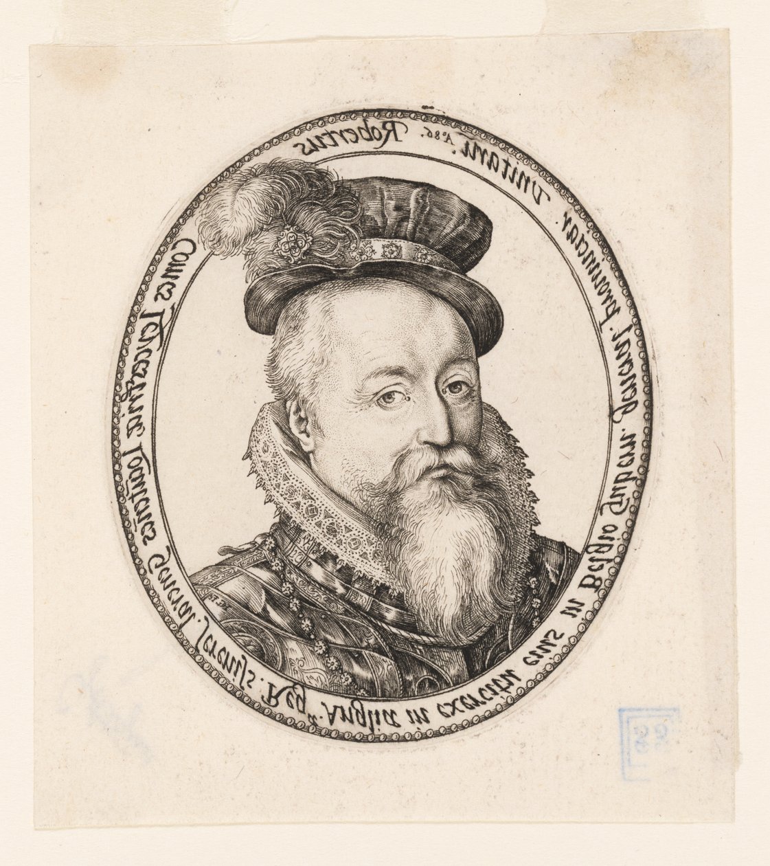 Robert Dudley, graaf van Leicester door Hendrick Goltzius