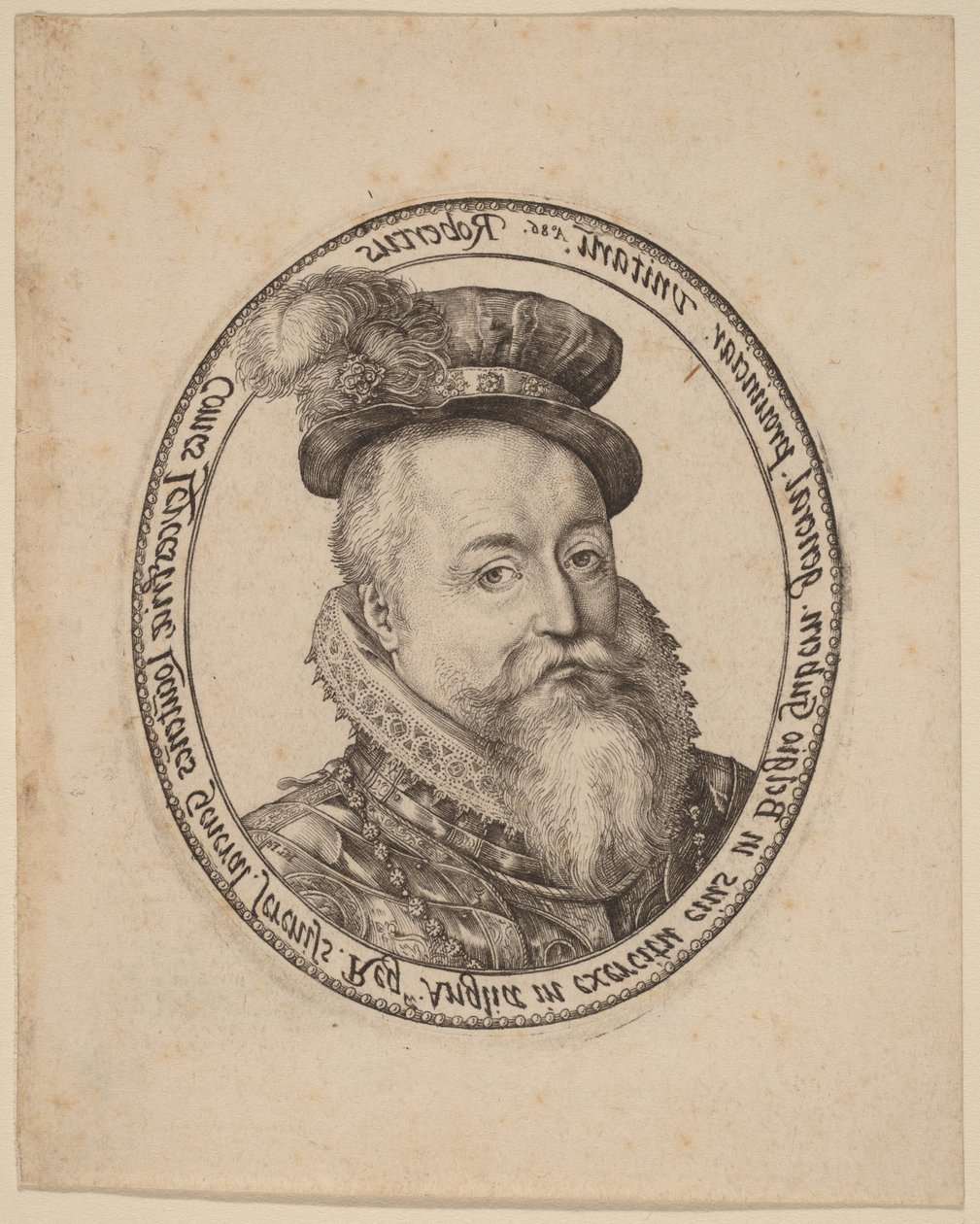 Robert Dudley, graaf van Leicester door Hendrick Goltzius
