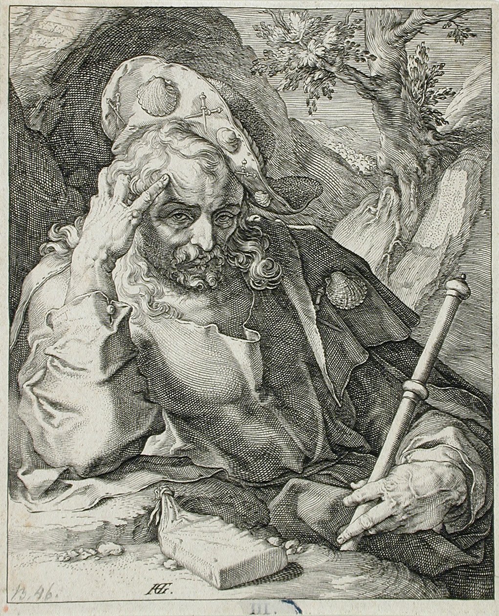 Sint-Jacobus de Meerdere door Hendrick Goltzius