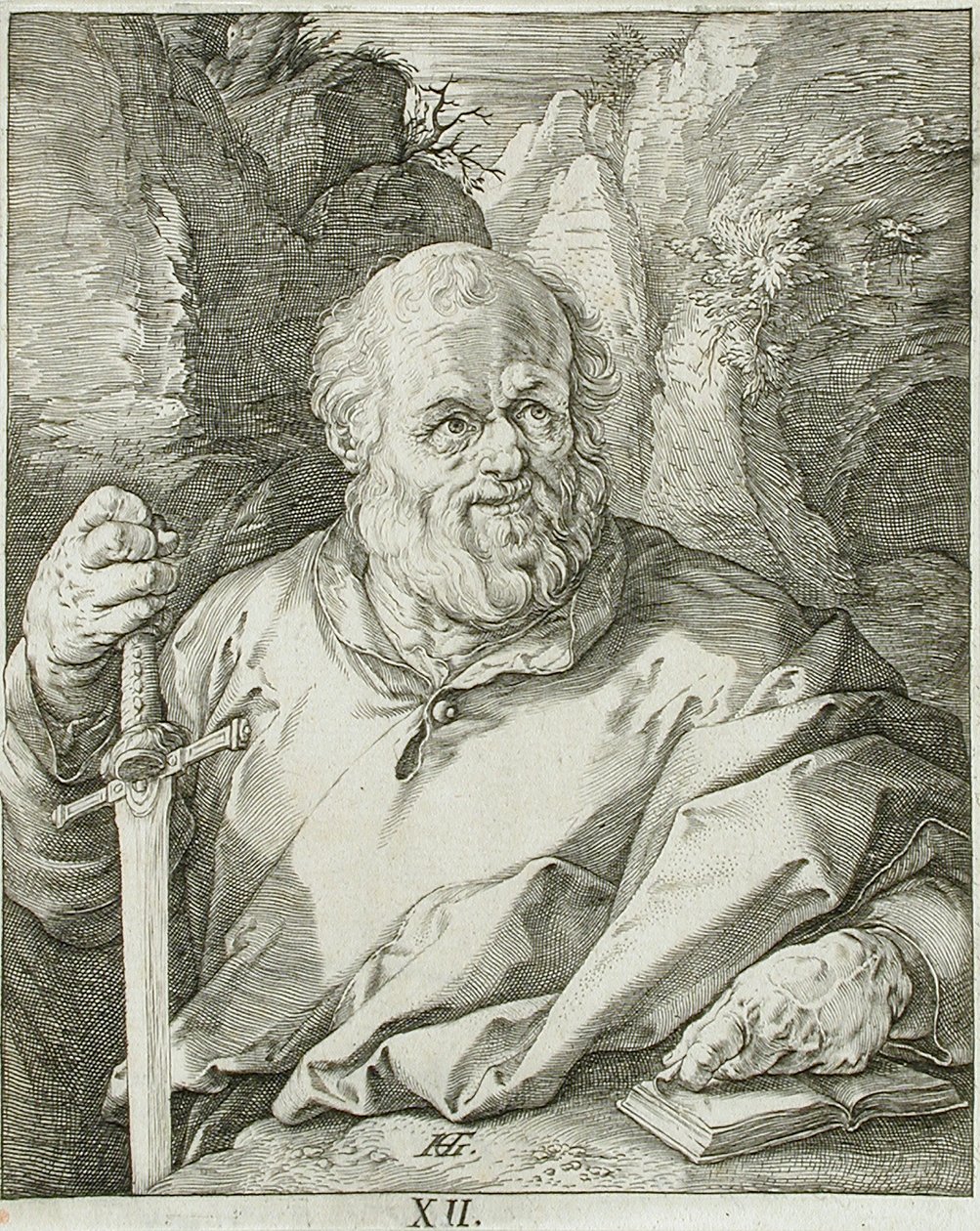 Sint-Mathias door Hendrick Goltzius
