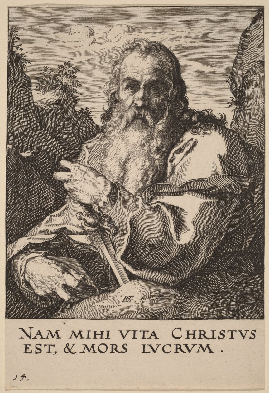 Sint-Paulus door Hendrick Goltzius