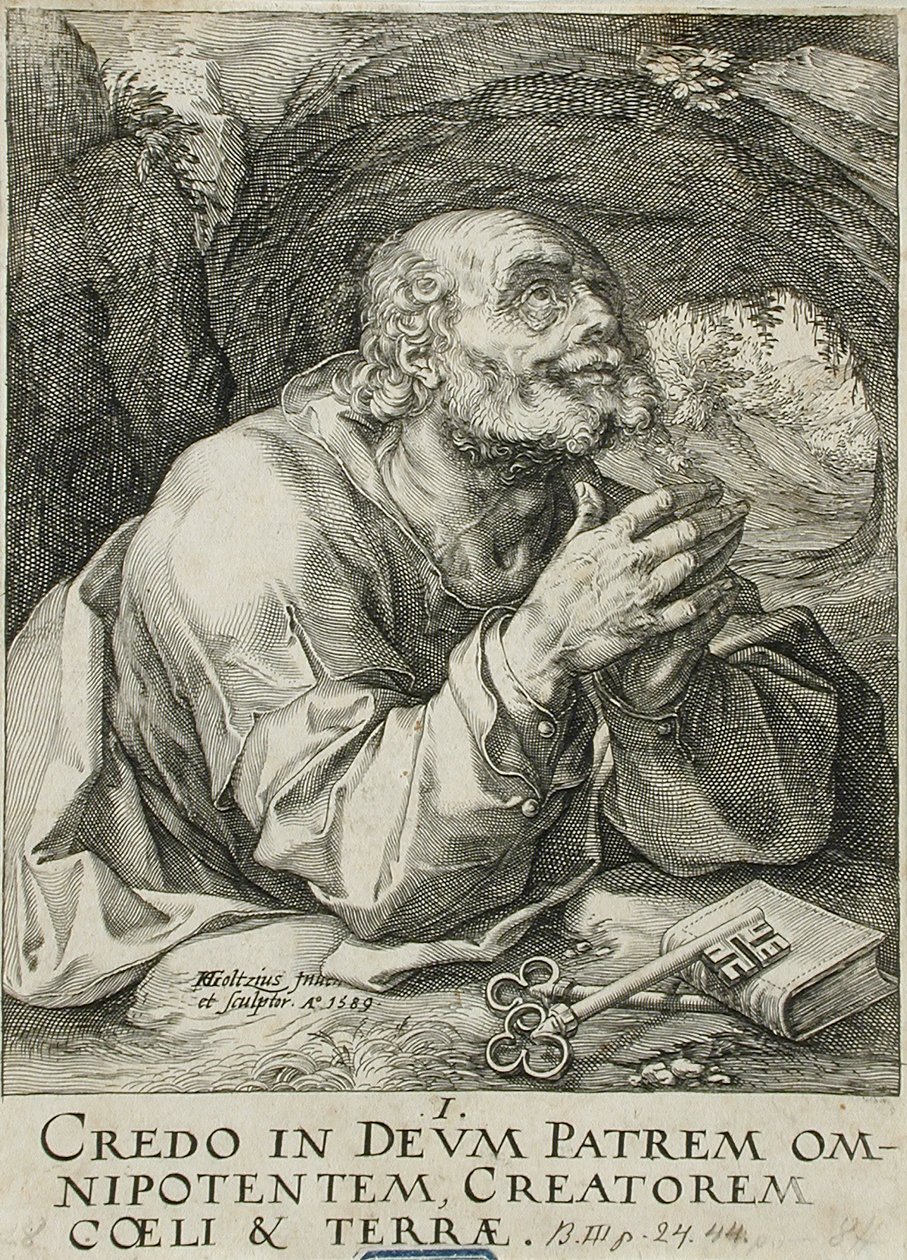 Sint-Petrus door Hendrick Goltzius
