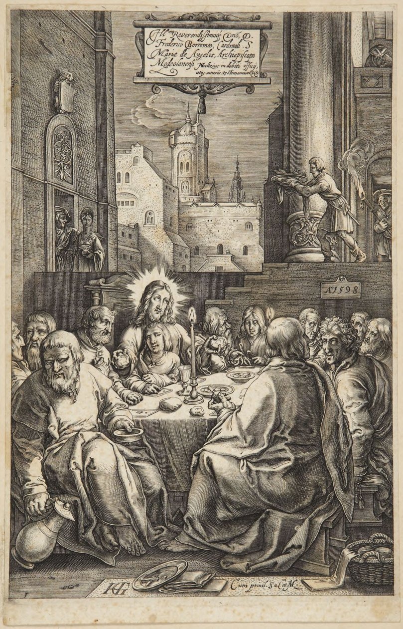 Het Laatste Avondmaal door Hendrick Goltzius