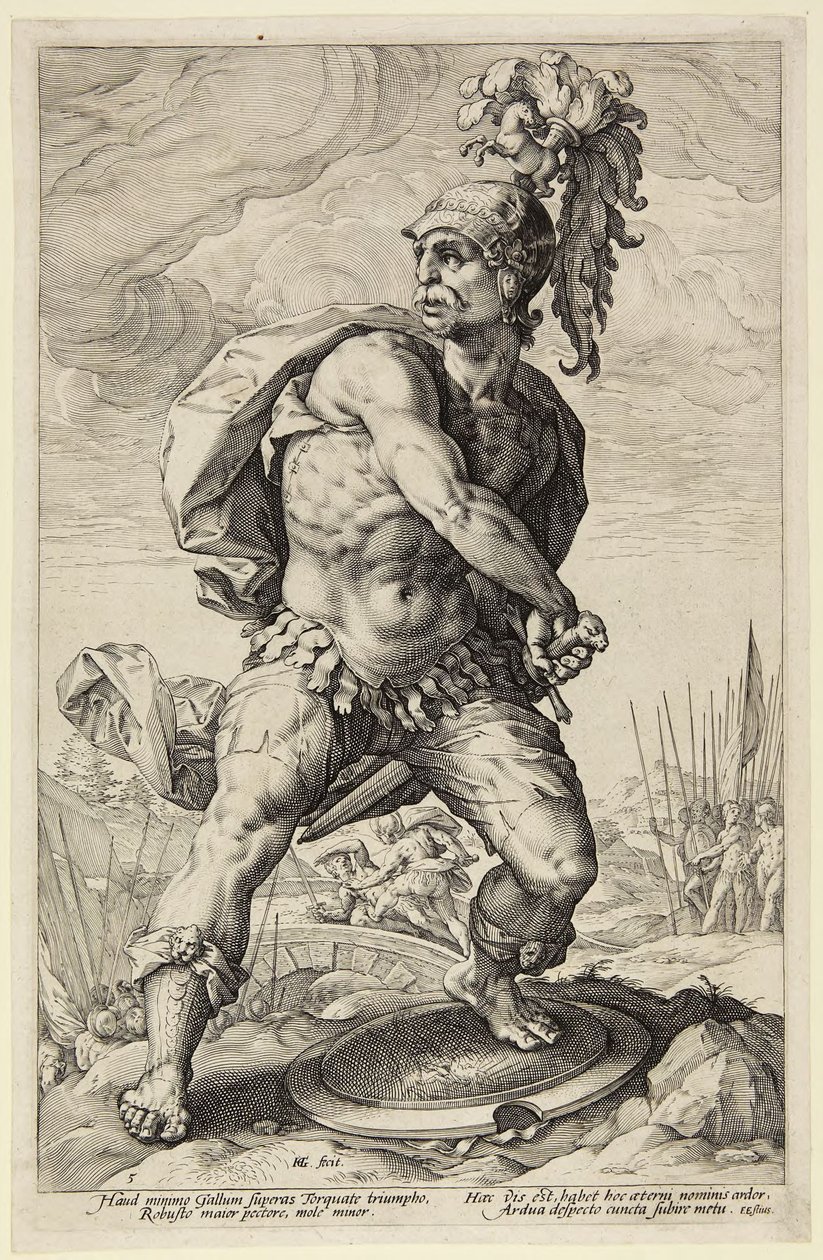 Titus Manlius Torquatus door Hendrick Goltzius