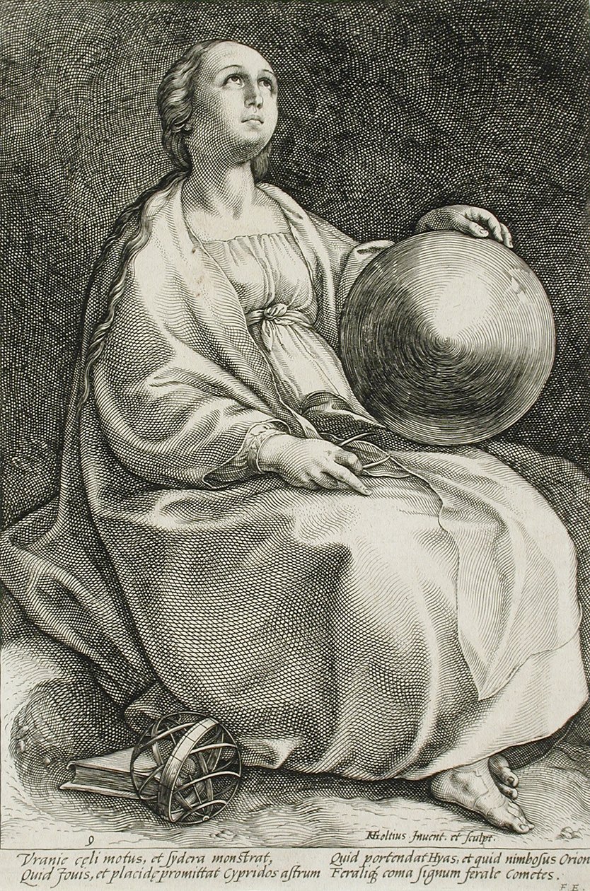 Urania door Hendrick Goltzius