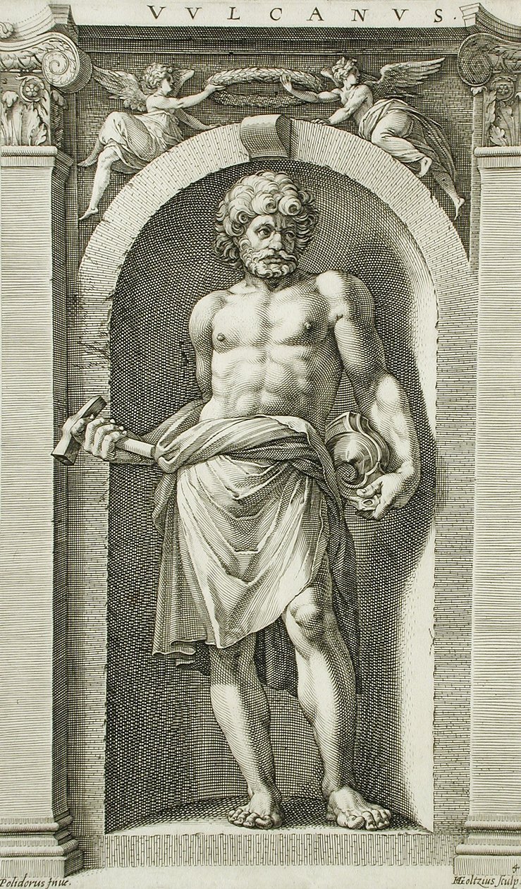Vulcanus door Hendrick Goltzius