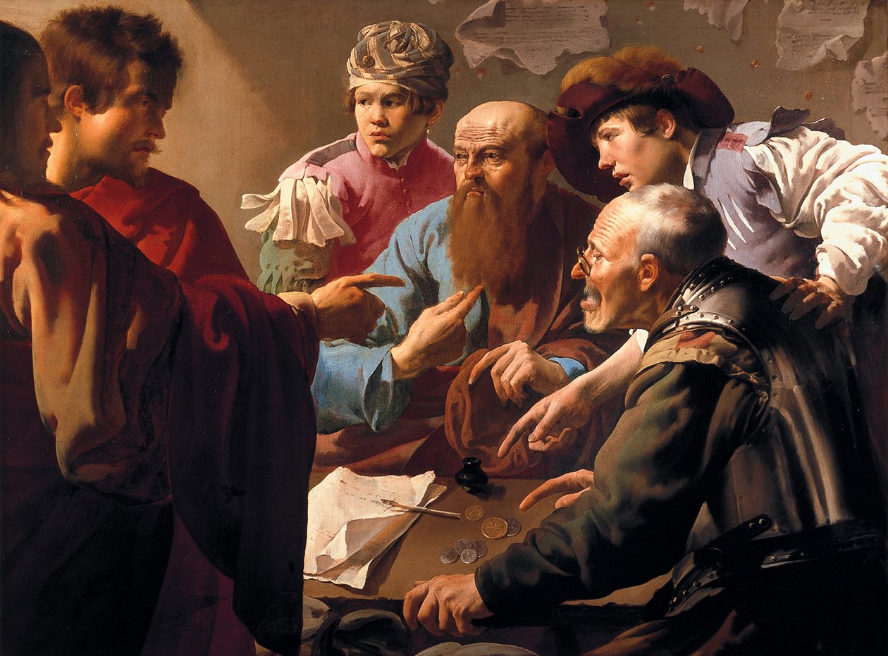 De roeping van Sint-Mattheüs door Hendrick Jansz Terbrugghen