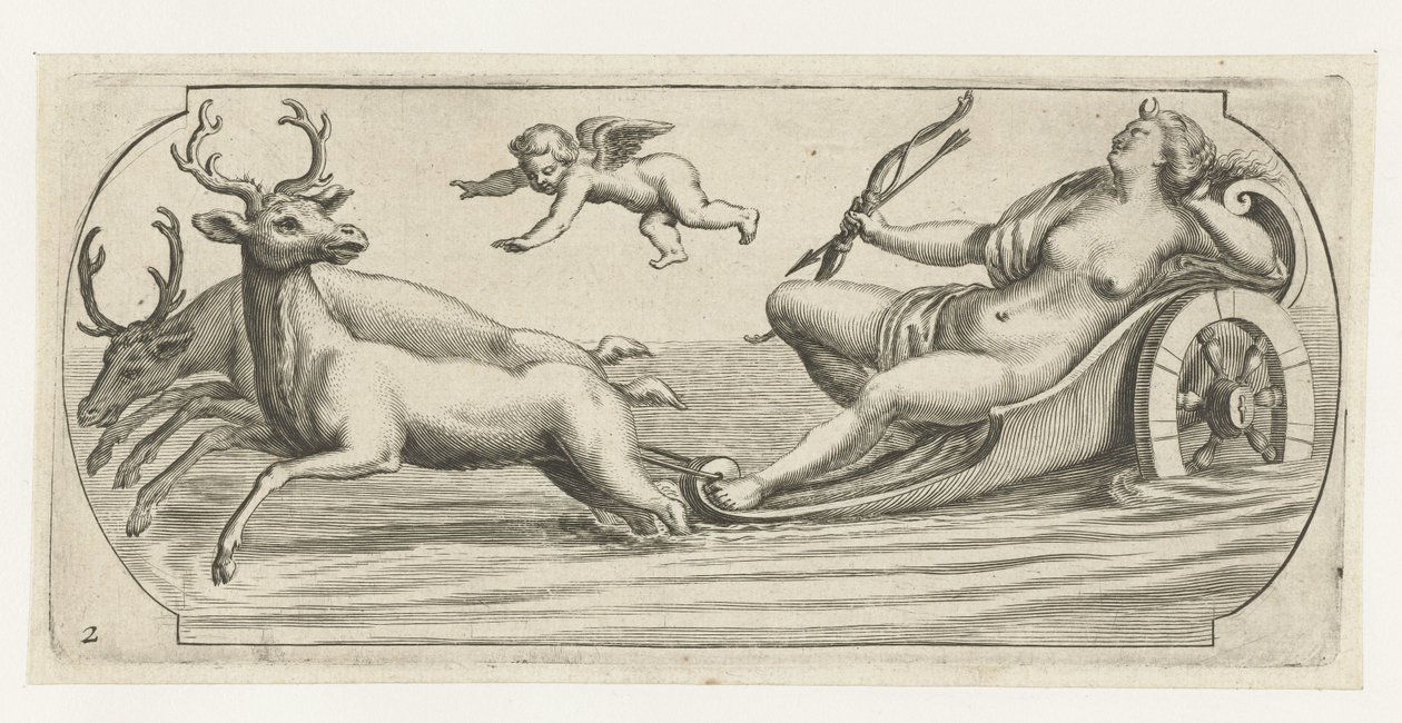 Diana met pijl en boog door Hendrick de Keyser (I)