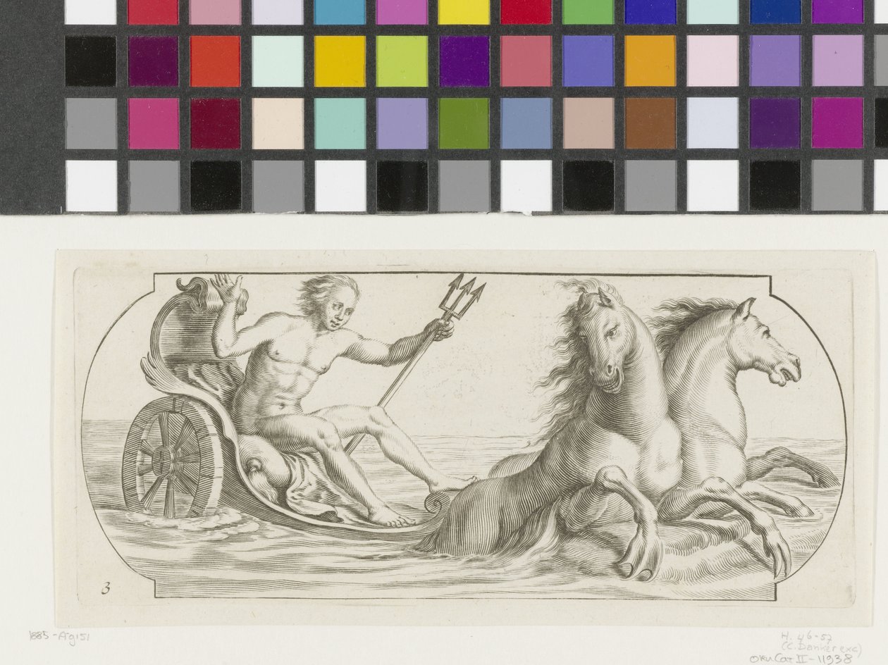 Neptunus op een strijdwagen door Hendrick de Keyser (I)