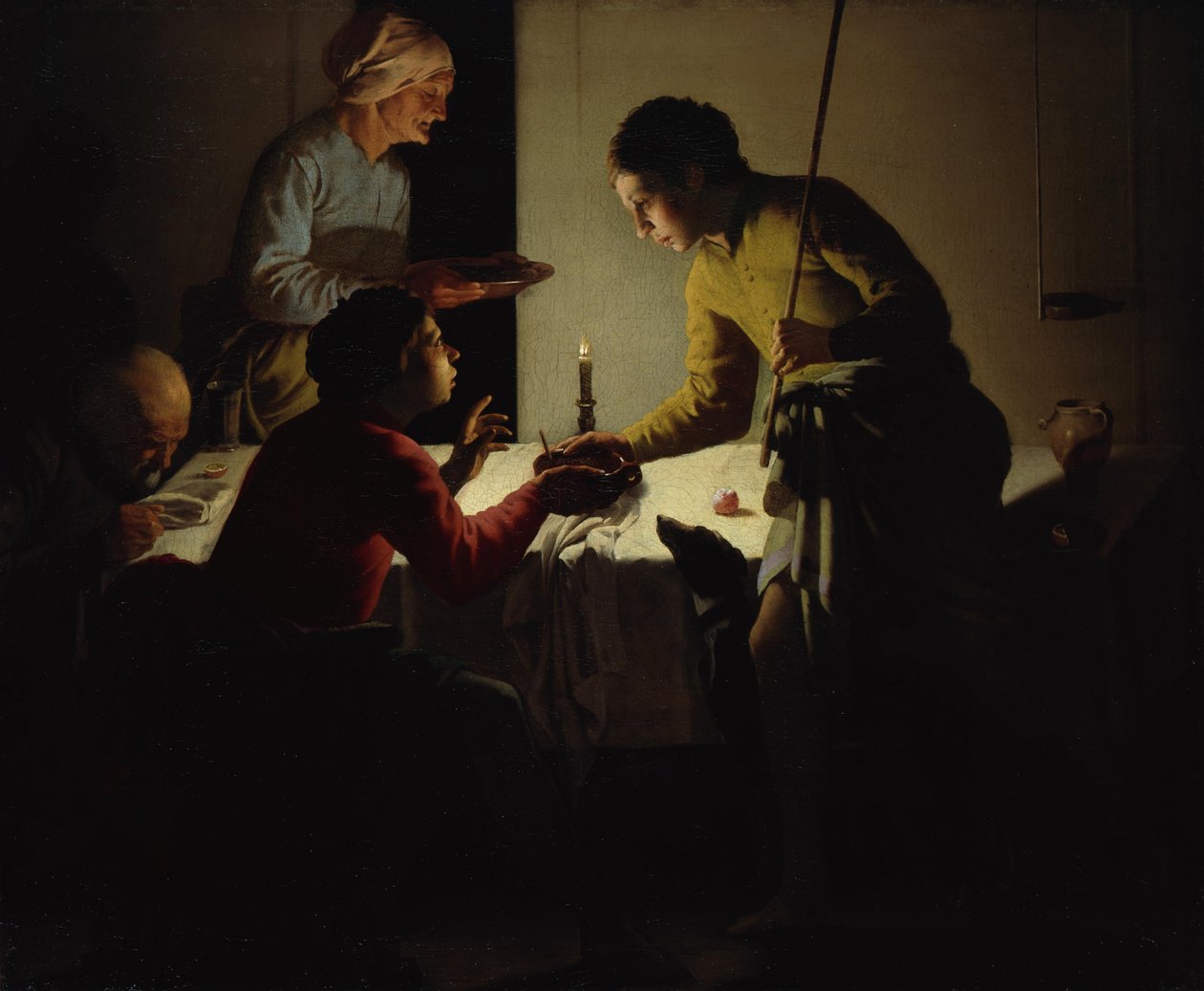Esau verkoopt zijn eerstgeboorterecht door Hendrick ter Brugghen