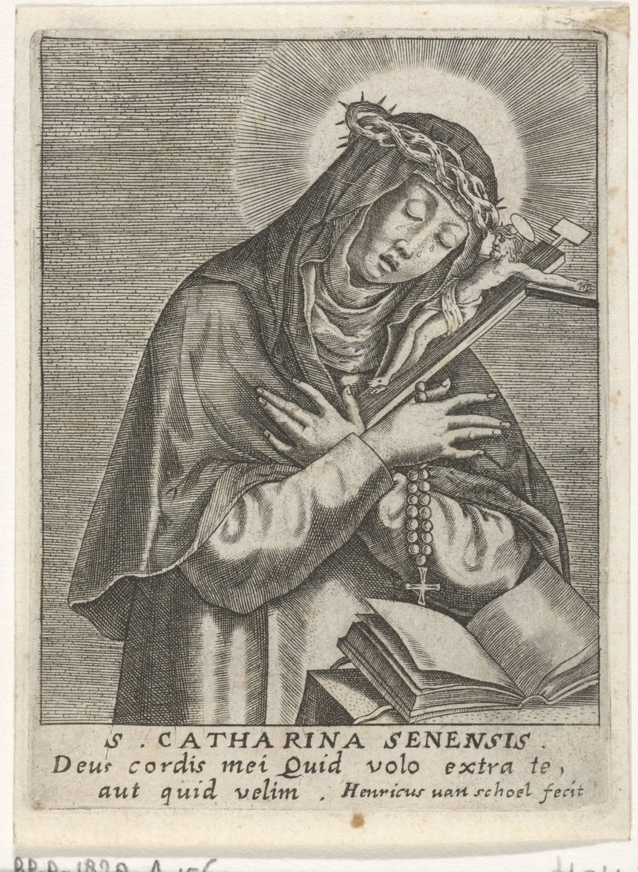 St Catharina van Siena door Hendrick van Schoel