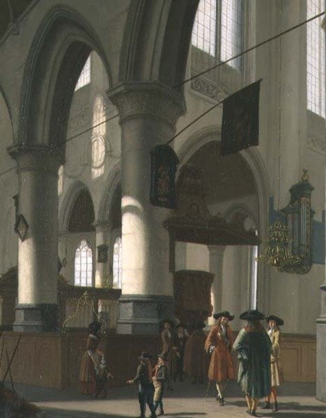 Een Kerkinterieur door Hendrick van Streeck