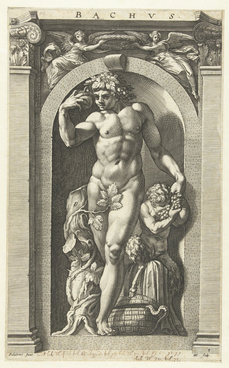 Bacchus door Hendrik Goltzius