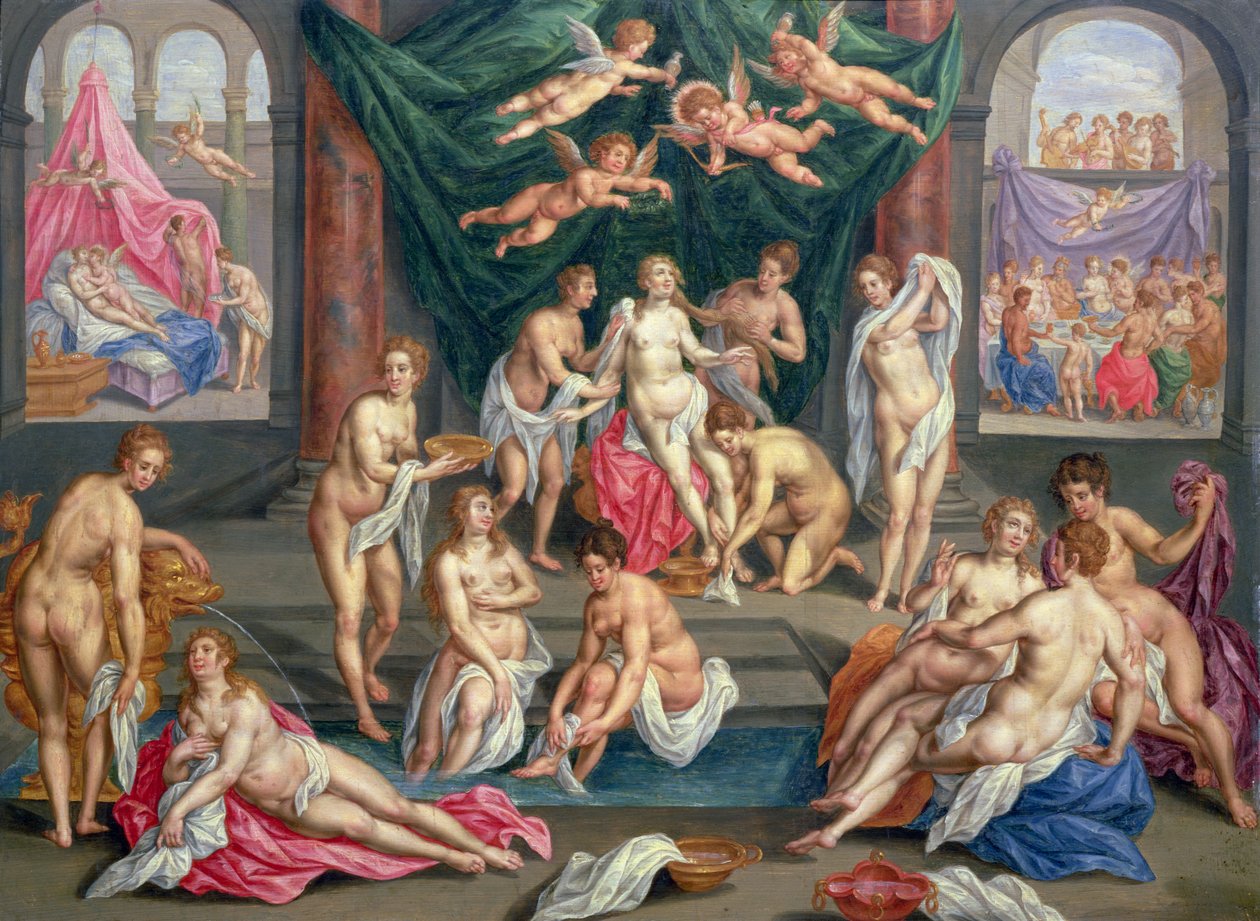 Het verhaal van Cupido en Psyche door Hendrick de Clerck