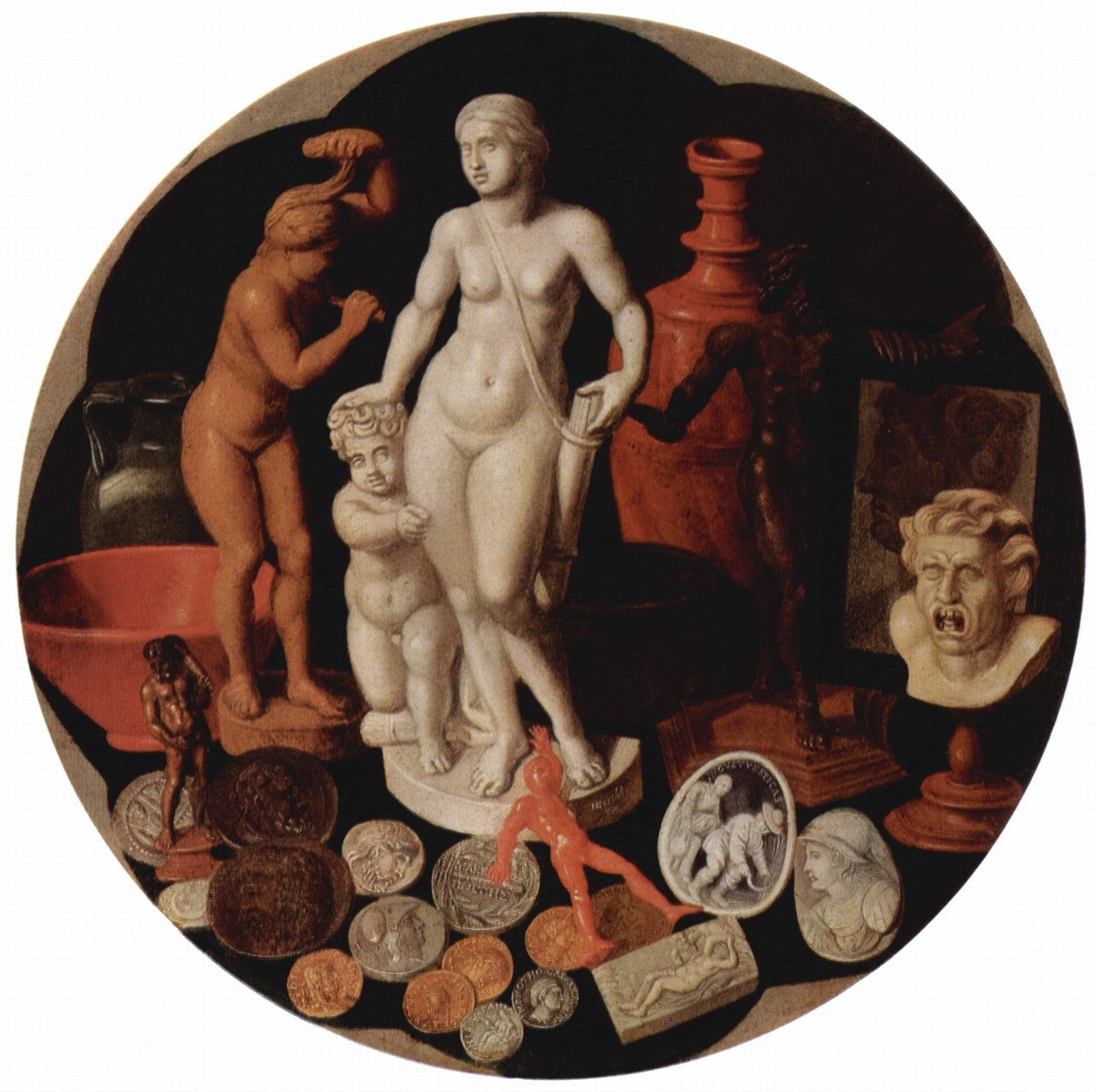 Stilleven met rariteitencollectie door Hendrik van der Borcht the elder