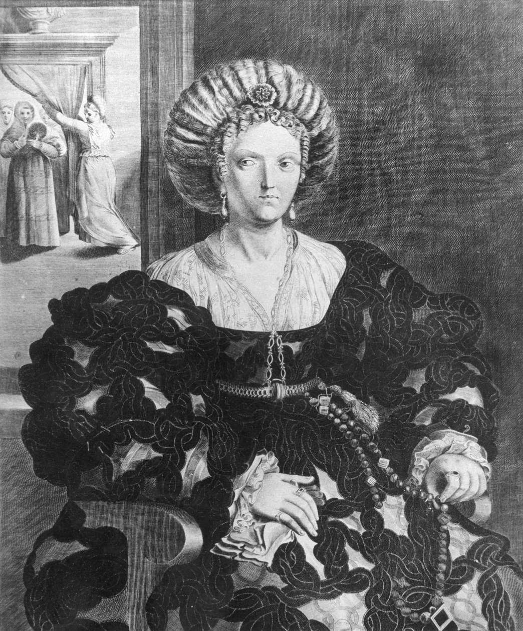 Portret van Lucrezia Borgia door Hendrik van the Elder Balen