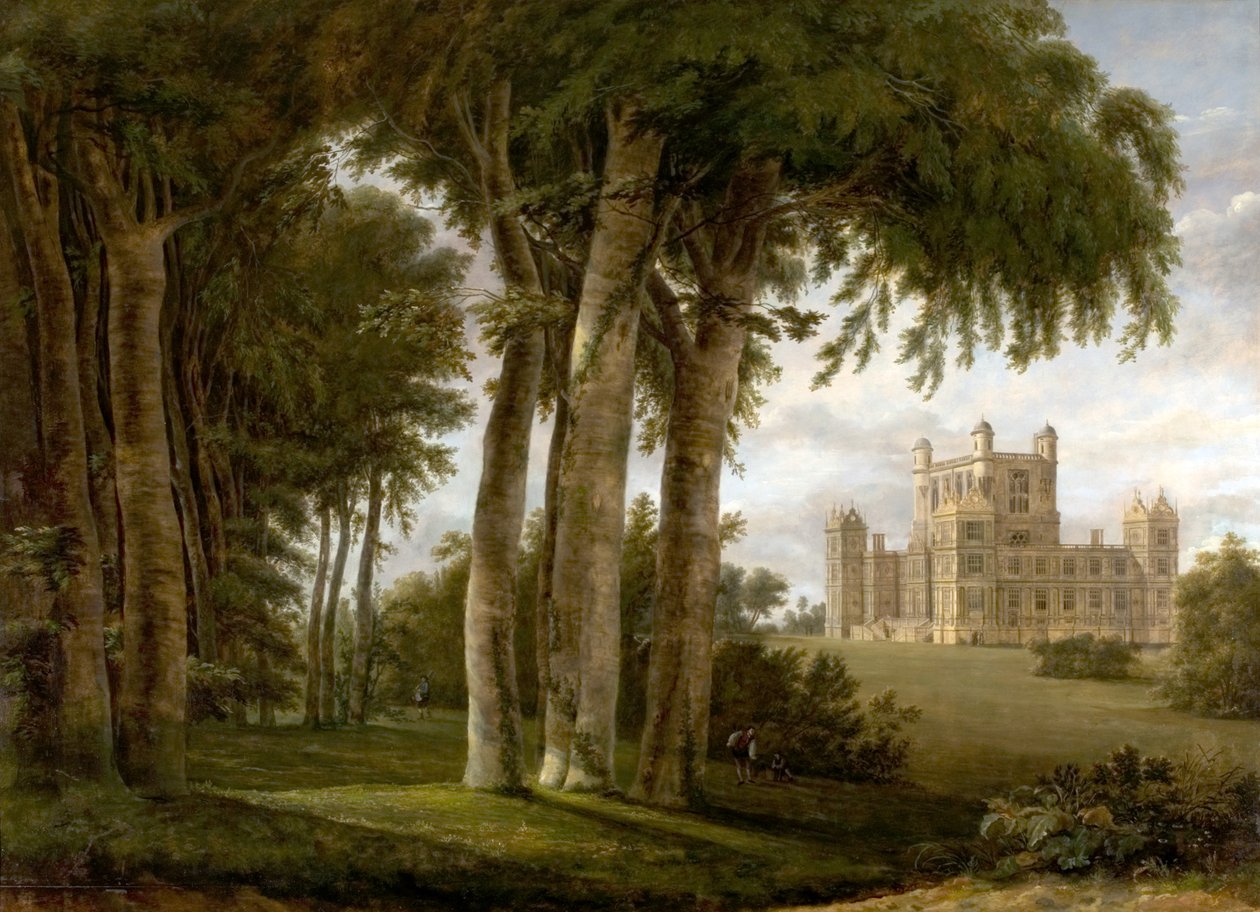 Wollaton Hall, Nottingham, 1795 door Hendrik Frans de Cort