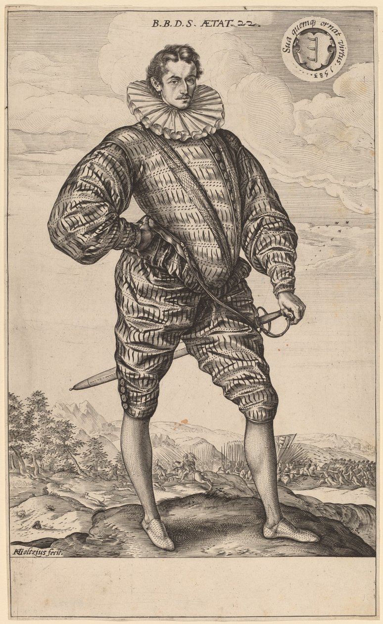Balthasar Bathory de Somlyo door Hendrik Goltzius