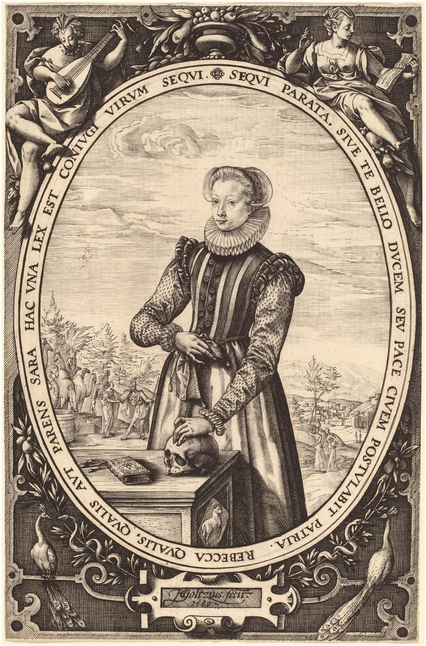 Josina Hamels door Hendrik Goltzius