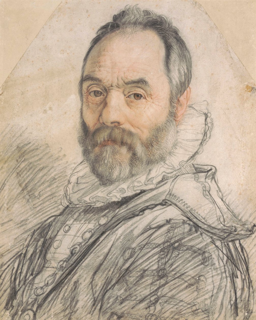 Portret van Giovanni da Bologna 1529-1608 door Hendrik Goltzius