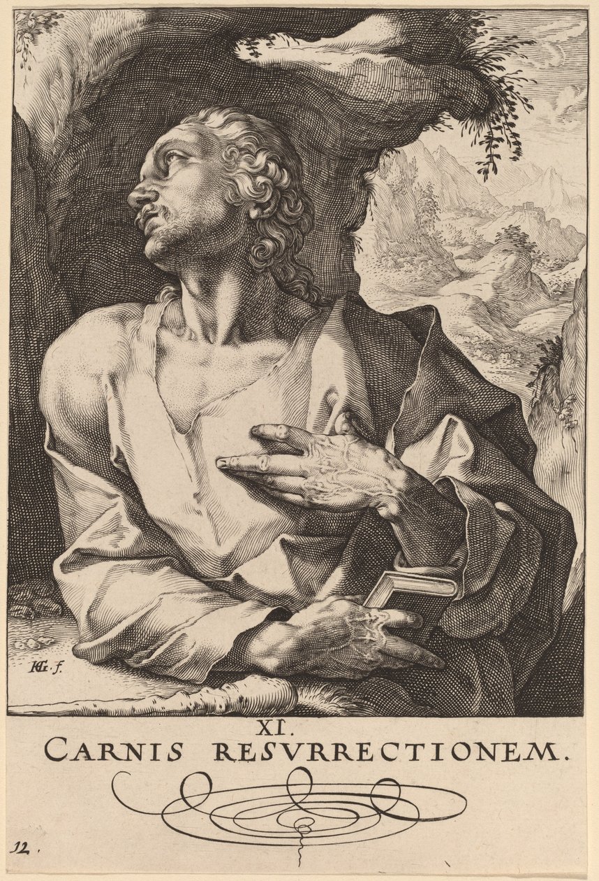 Sint Judas Thaddeüs door Hendrik Goltzius