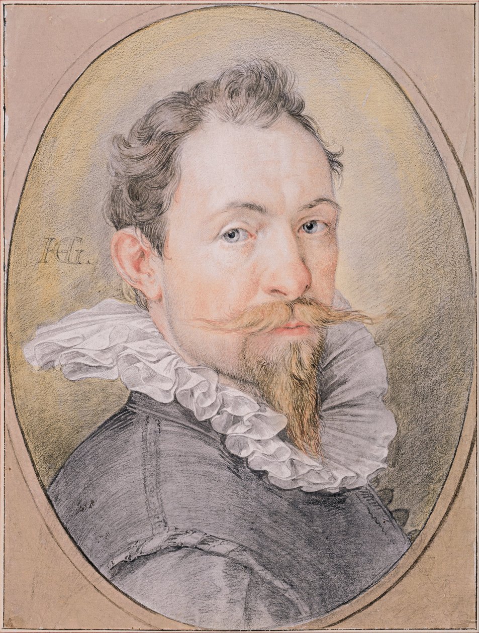 Zelfportret, ca. 1593-1594 door Hendrik Goltzius