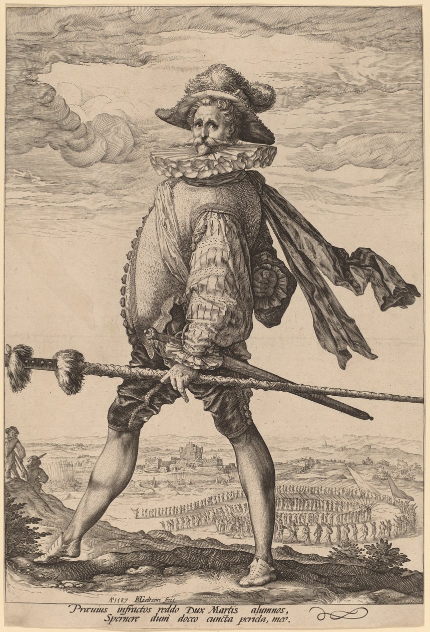 De Kapitein van de Infanterie door Hendrik Goltzius