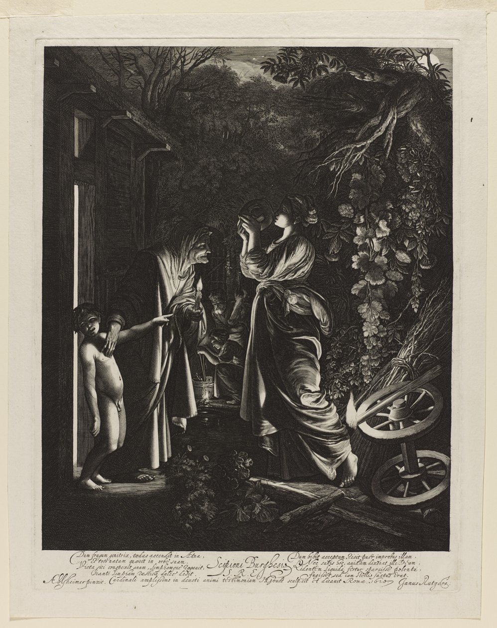 De bespotting van Ceres (Ceres zoekt haar dochter) door Hendrik Goudt