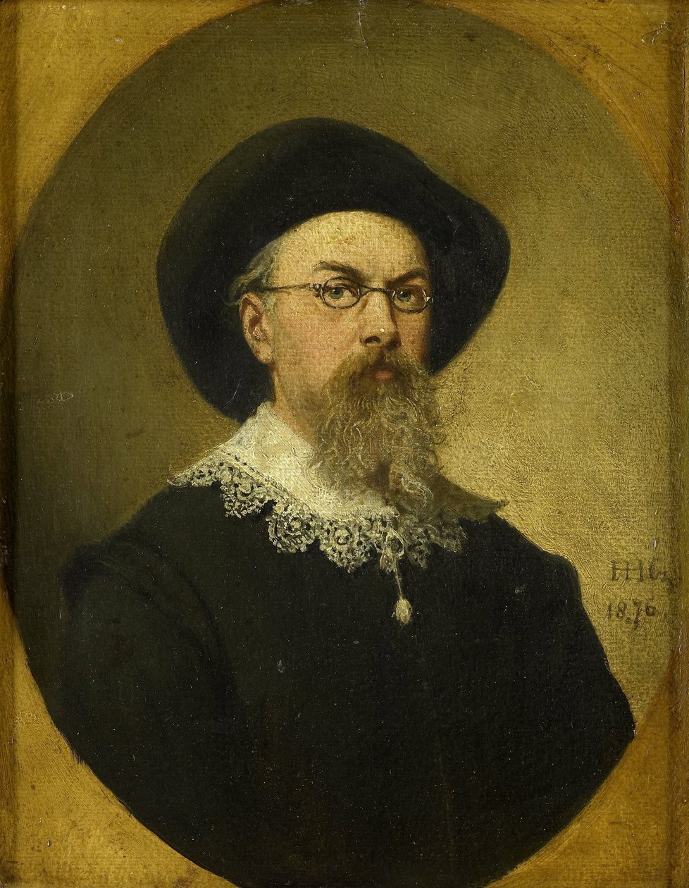 Zelfportret door Hendrik Hollander Cz.